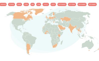 Où partir selon le mois ? La carte pour choisir la meilleure destination au bon moment