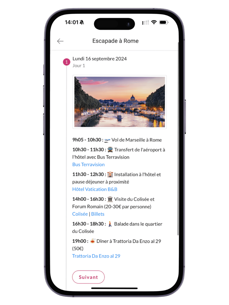 Carnet de voyage en ligne compatible mobile et tablette 